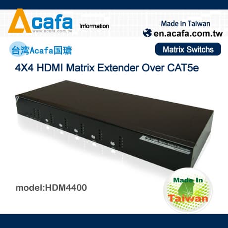 HDM4400 HDMI Matrix switch and CAT5 Extender